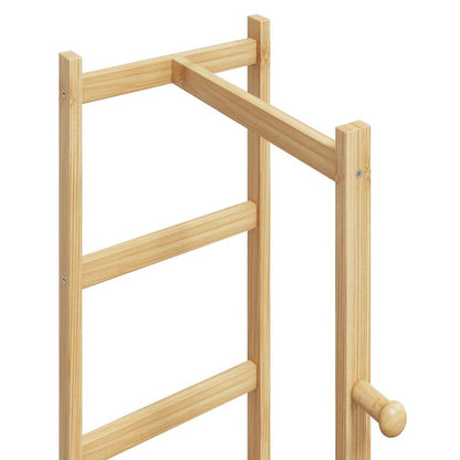Appendiabiti Con Ganci E Ripiani 38,5X30X156 Cm In Bambù