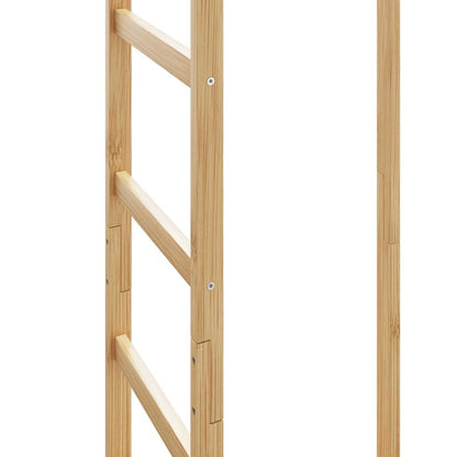 Appendiabiti Con Ganci E Ripiani 38,5X30X156 Cm In Bambù