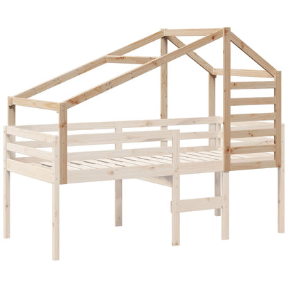 Tetto Per Letto Bambini In Legno Massello Di Pino