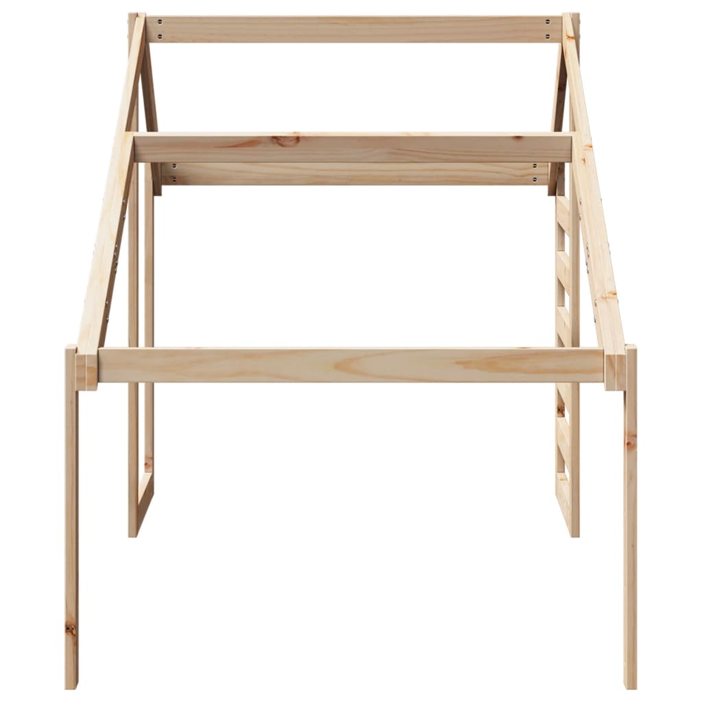 Tetto Per Letto Bambini In Legno Massello Di Pino