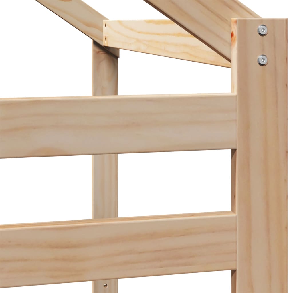 Tetto Per Letto Bambini In Legno Massello Di Pino