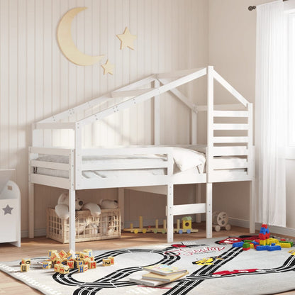 Tetto Per Letto Bambini In Legno Massello Di Pino