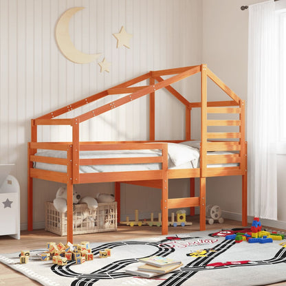 Tetto Per Letto Bambini In Legno Massello Di Pino