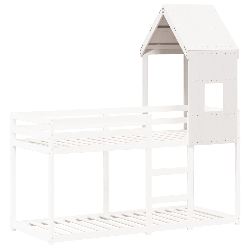 Tetto Per Letto Bambini 60X89X134,5 Legno Massello Pino