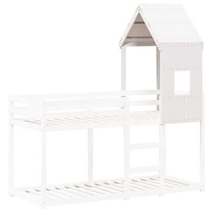 Tetto Per Letto Bambini 60X89X134,5 Legno Massello Pino