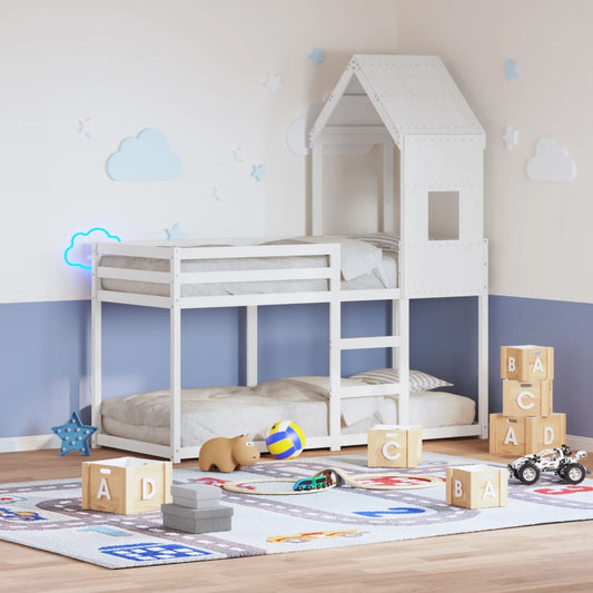 Tetto Per Letto Bambini 60X89X134,5 Legno Massello Pino