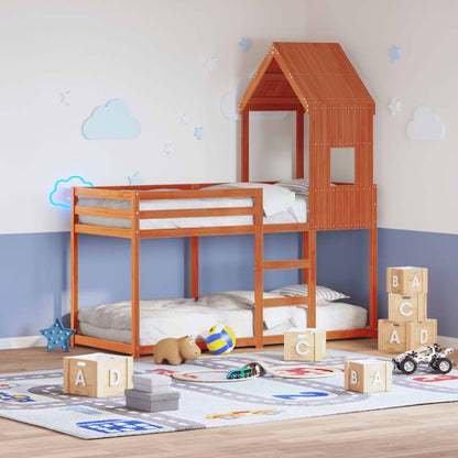 Tetto Per Letto Bambini 60X89X134,5 Legno Massello Pino