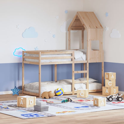Tetto Per Letto Bambini 60X89X134,5 Legno Massello Pino