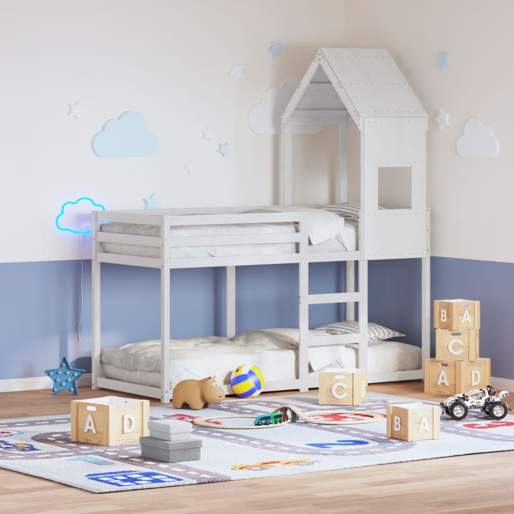 Tetto Per Letto Bambini 60X89X134,5 Legno Massello Pino