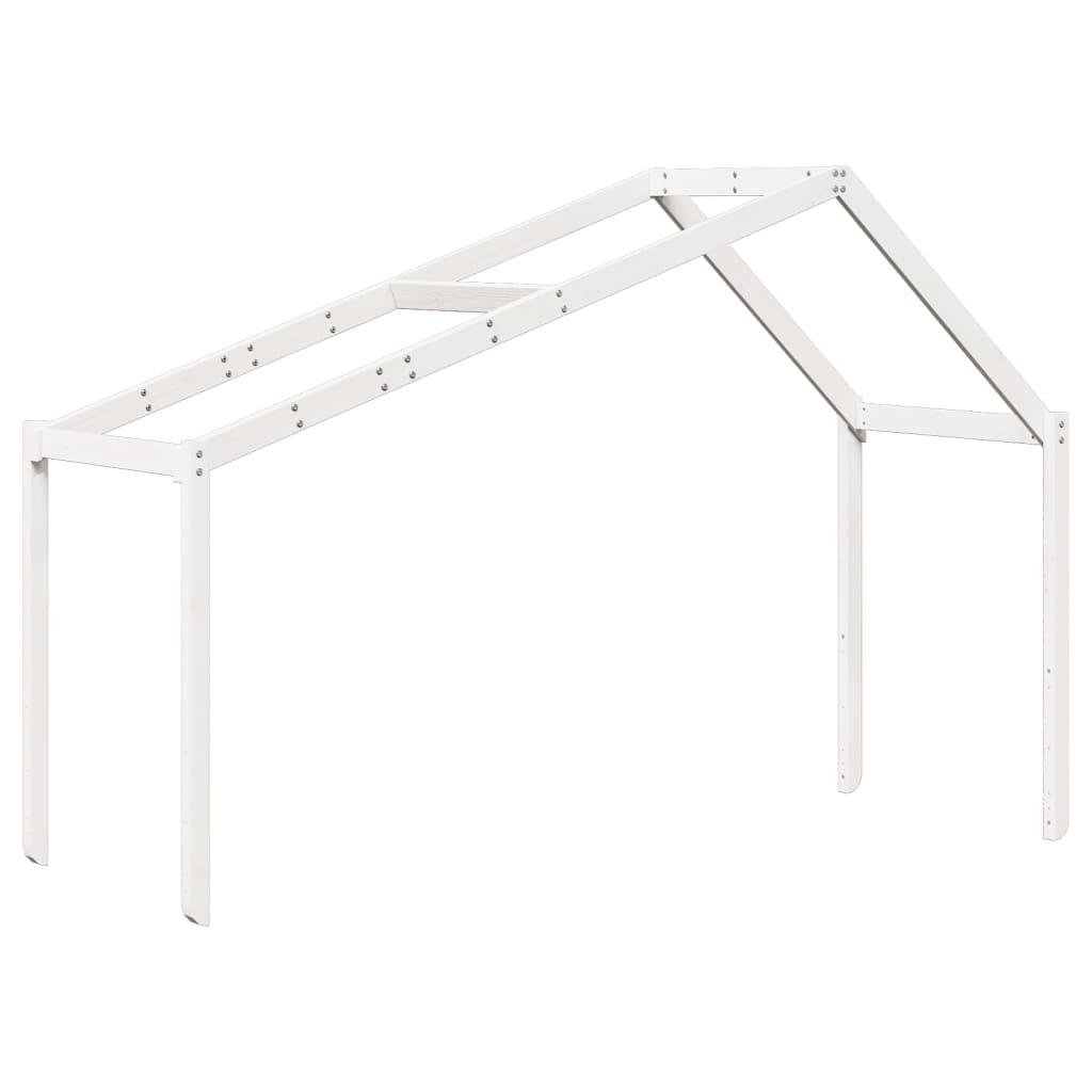 Tetto Letto Bambini 213X95,5X144,5Cm Legno Massello Pino