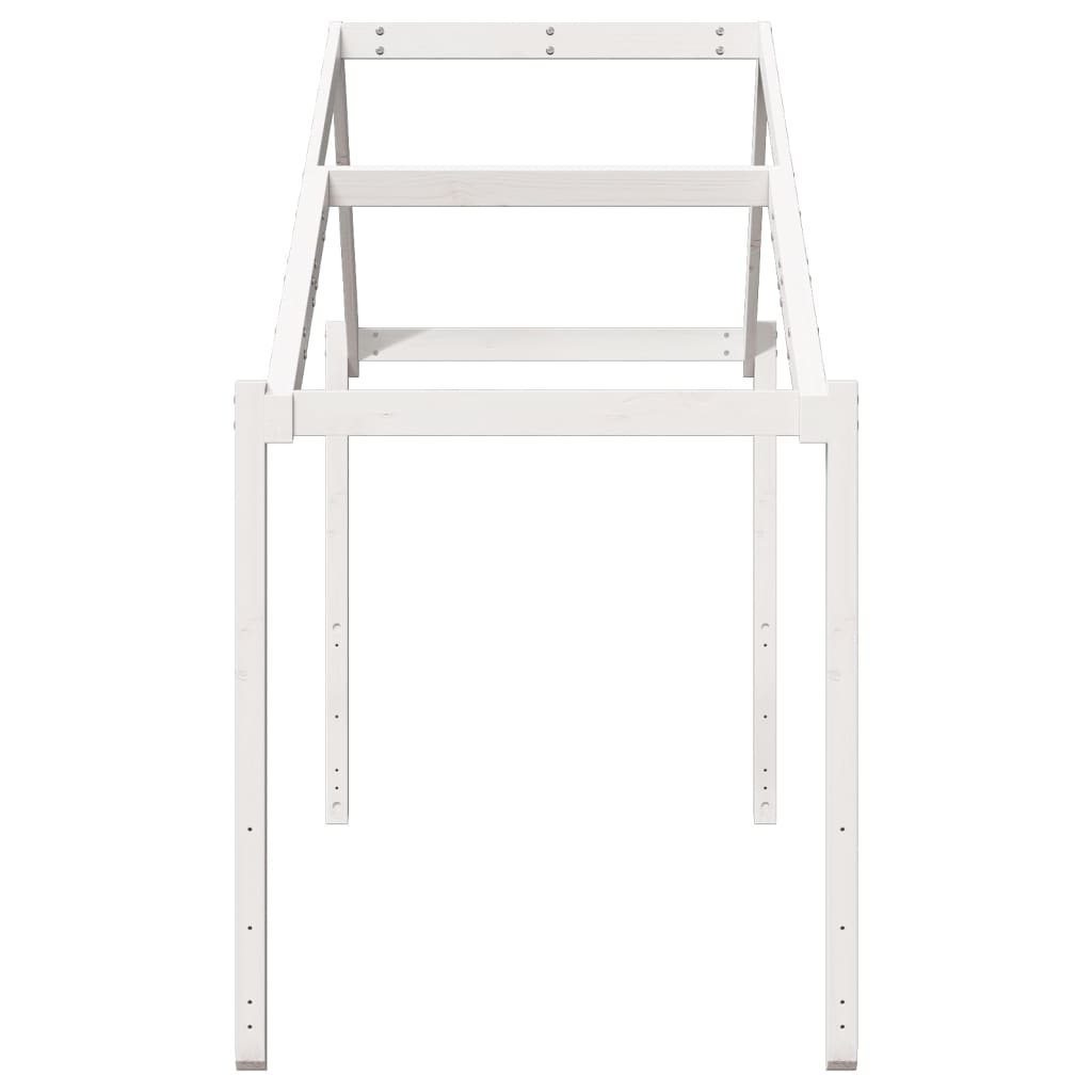 Tetto Letto Bambini 213X95,5X144,5Cm Legno Massello Pino