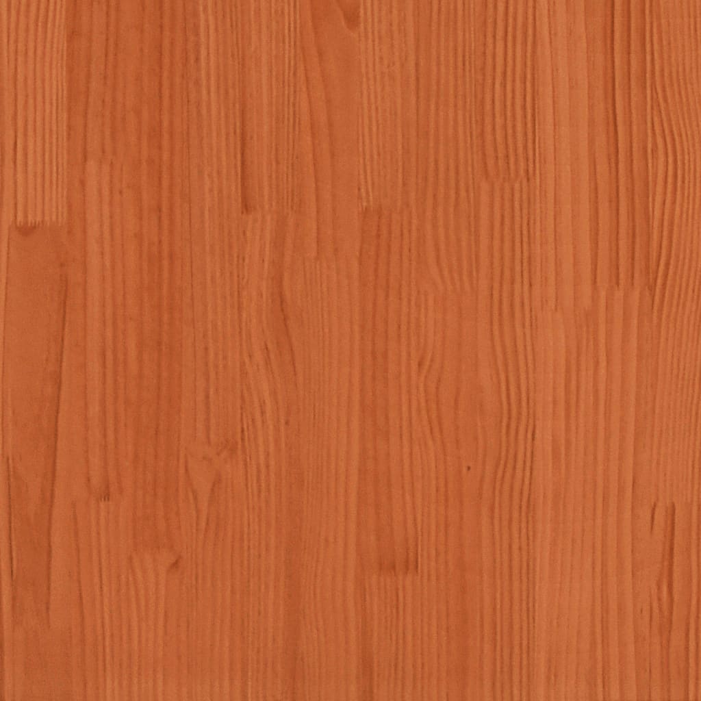 Tetto Letto Bambini Marrone Cera 209X85,5X88 Cm Massello Pino