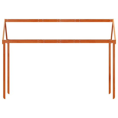 Tetto Letto Bambini Marrone Cera 217X95,5X159 Cm Massello Pino