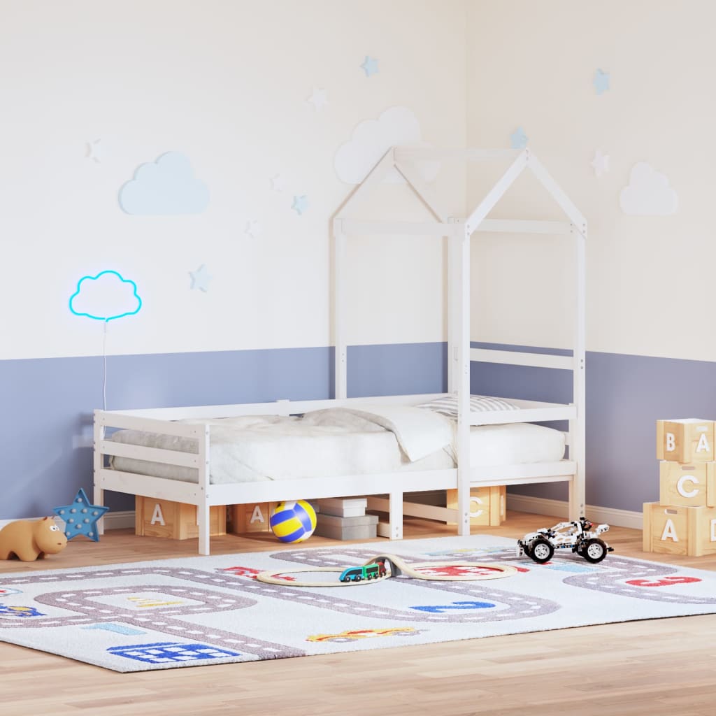 Tetto Per Letto Bambini 118X70X176,5 Cm Legno Massello Di Pino