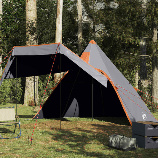 Tenda Da Campeggio Tipi Per 5 Persone Grigia Impermeabile