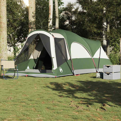 Tenda Familiare A Tunnel 8Persone Grigia Arancione Impermeabile
