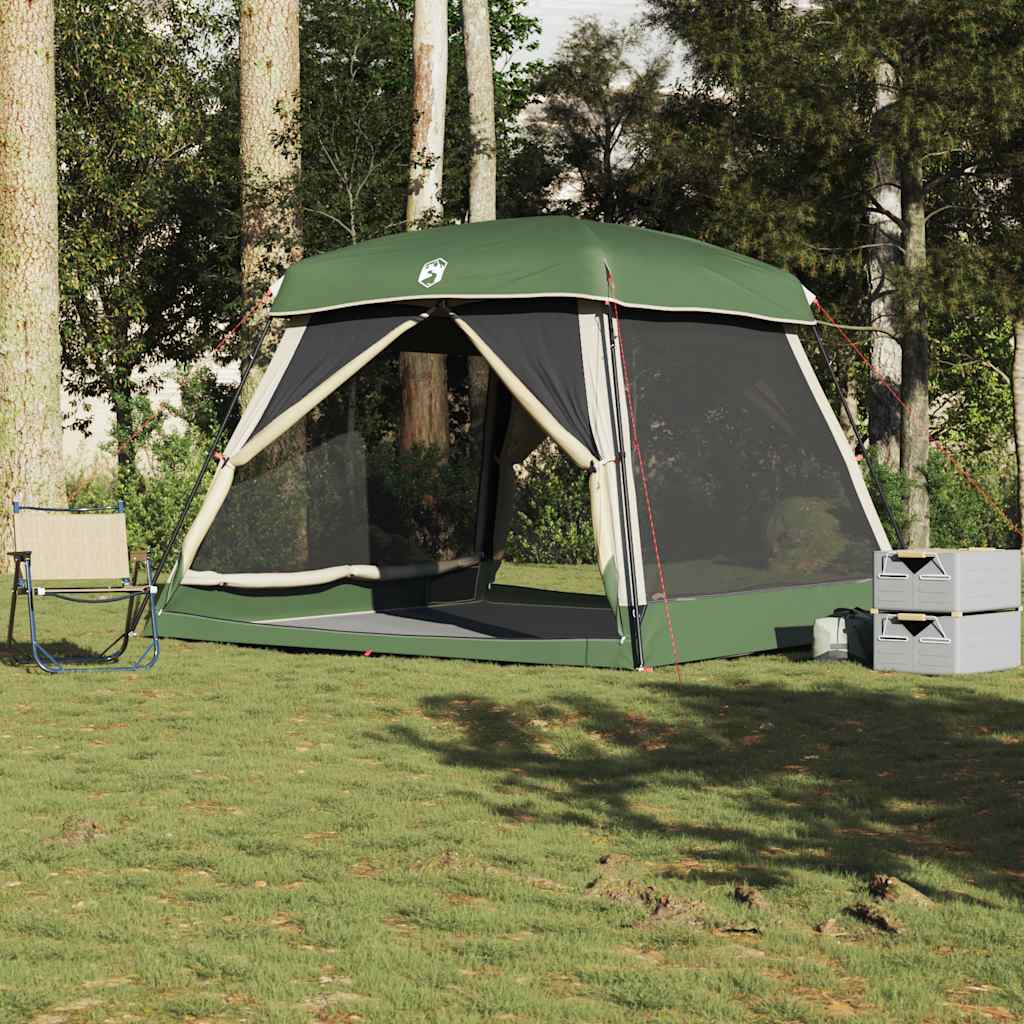 Tenda Familiare Cabina 6 Persone Grigia Arancione Impermeabile