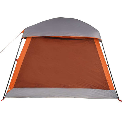 Tenda Familiare Cabina 6 Persone Grigia Arancione Impermeabile