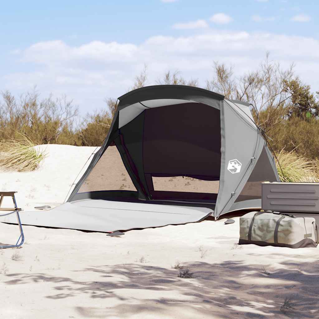 Tenda Da Spiaggia 2 Persone Grigia Impermeabile