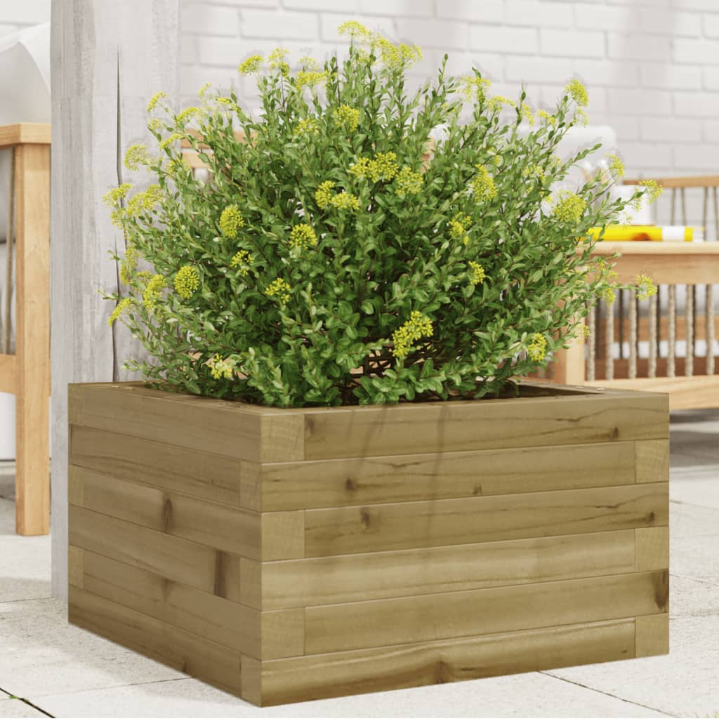 Fioriera Da Giardino In Legno Di Pino Impregnato Impregnato Naturale