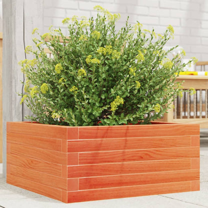 Fioriera Giardino Marrone Cera Legno Massello Pino Cera Marrone