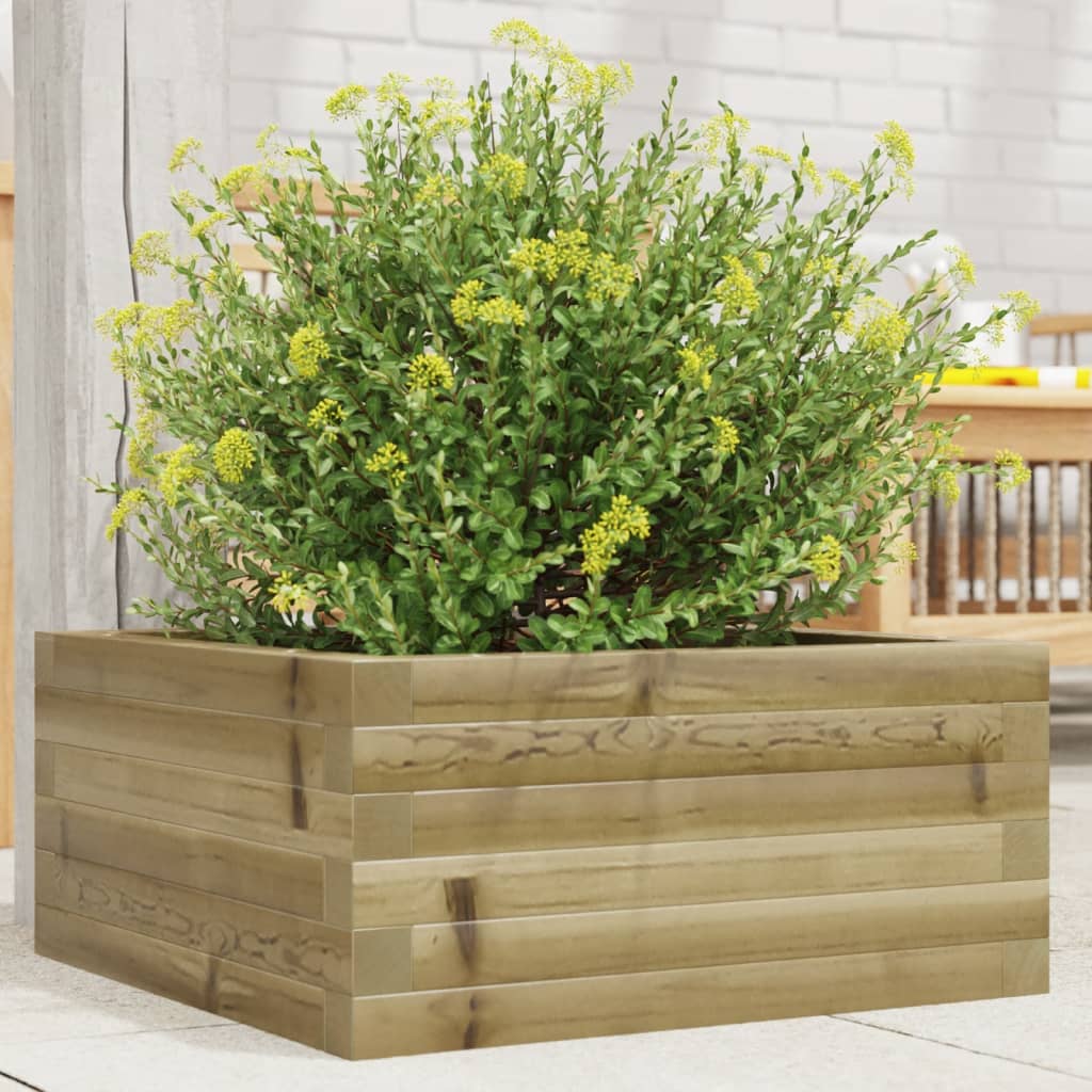 Fioriera Da Giardino In Legno Di Pino Impregnato Impregnato Naturale