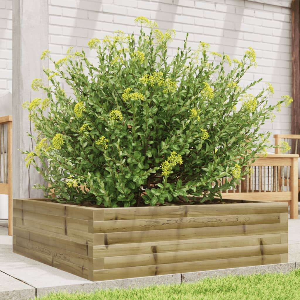 Fioriera Da Giardino In Legno Di Pino Impregnato Impregnato Naturale