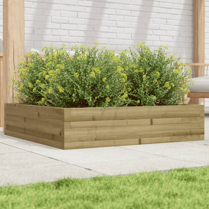 Fioriera Da Giardino In Legno Di Pino Impregnato Impregnato Naturale
