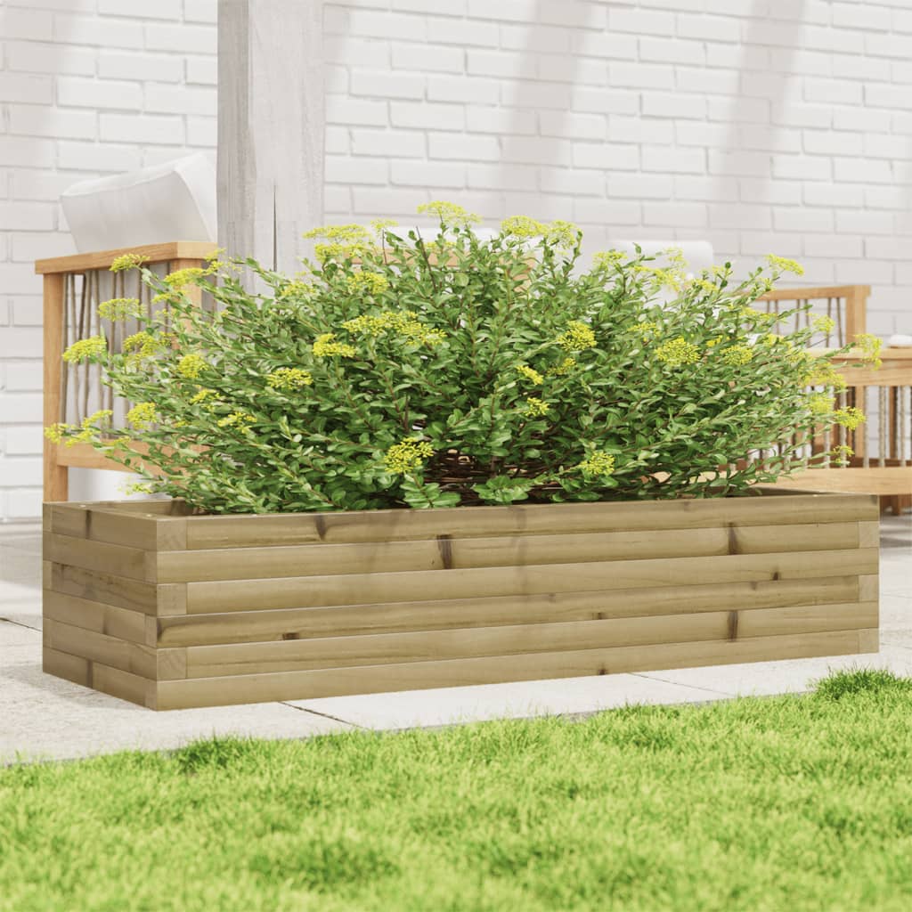 Fioriera Da Giardino In Legno Di Pino Impregnato Impregnato Naturale