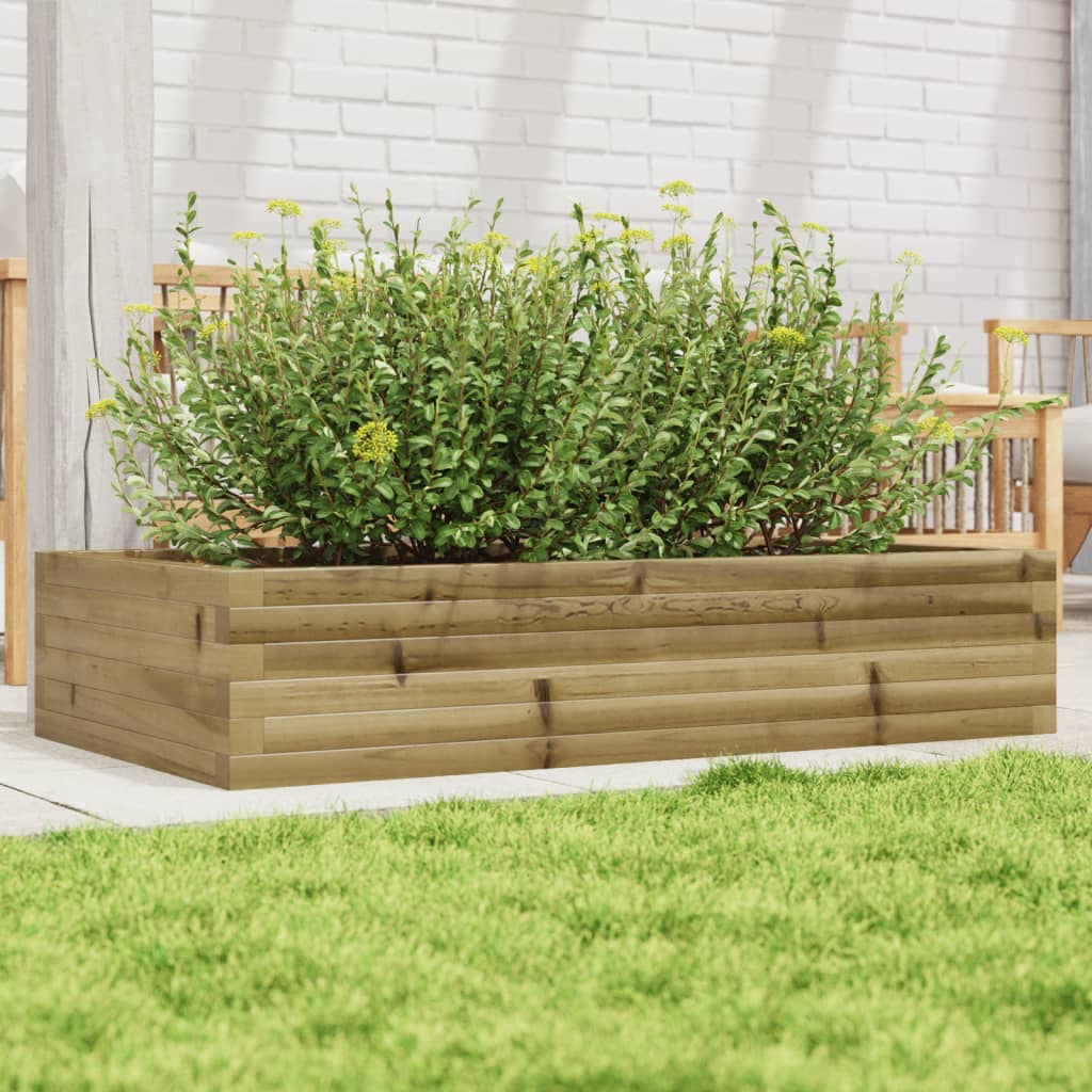 Fioriera Da Giardino In Legno Di Pino Impregnato Impregnato Naturale