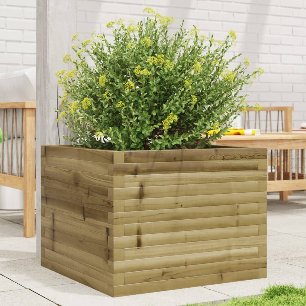 Fioriera Da Giardino In Legno Di Pino Impregnato Impregnato Naturale