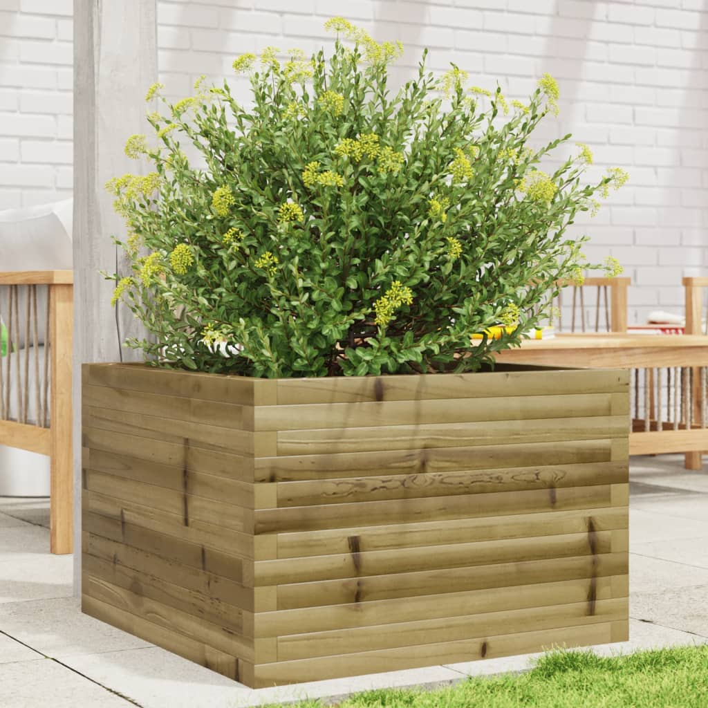 Fioriera Da Giardino In Legno Di Pino Impregnato Impregnato Naturale