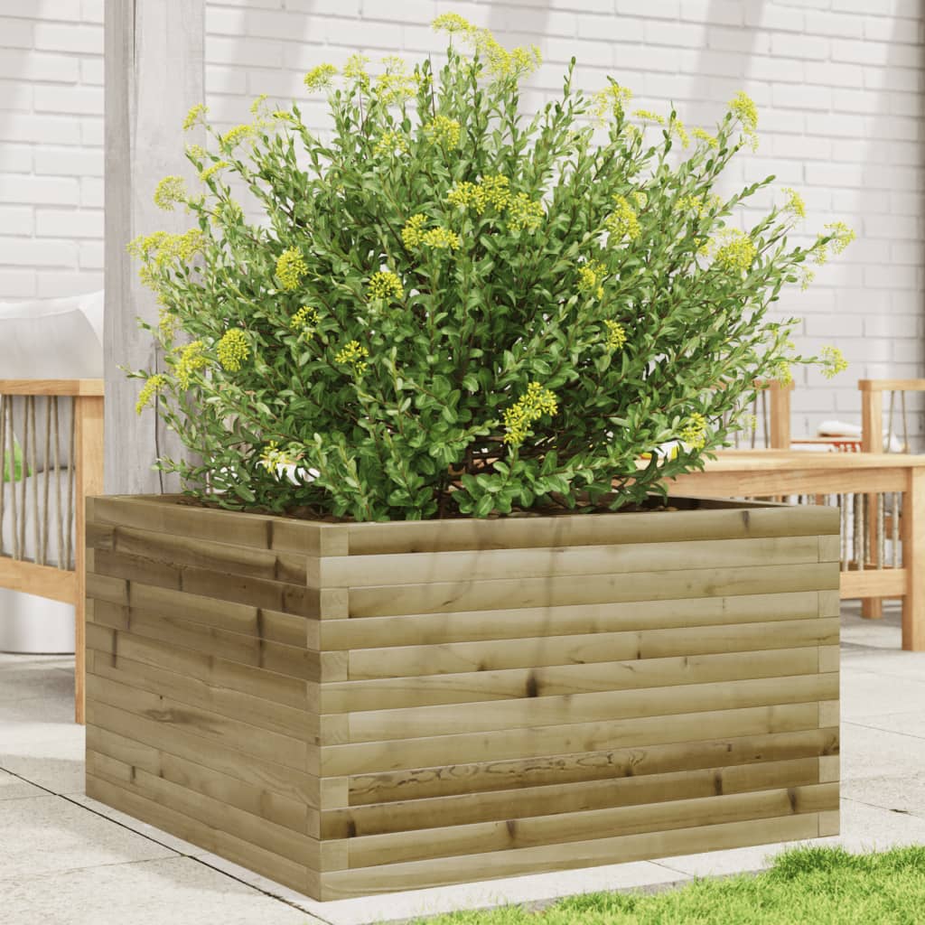 Fioriera Da Giardino In Legno Di Pino Impregnato Impregnato Naturale