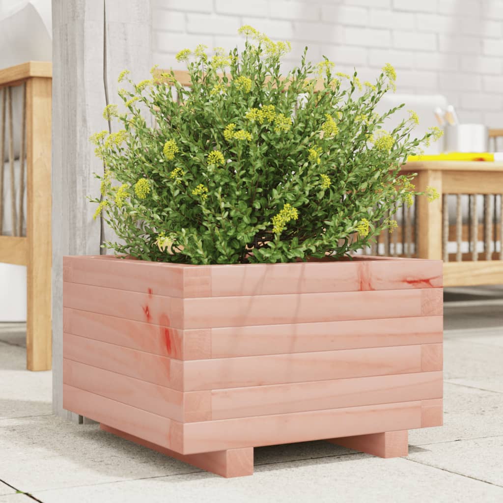 Fioriera Da Giardino 40X40X49,5 Cm In Legno Massello Di Douglas Douglas Naturale