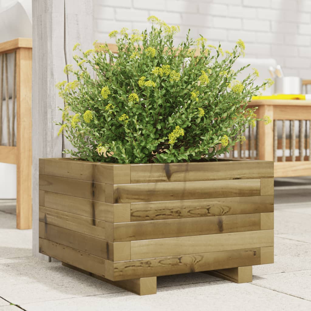 Fioriera Da Giardino In Legno Di Pino Impregnato Impregnato Naturale