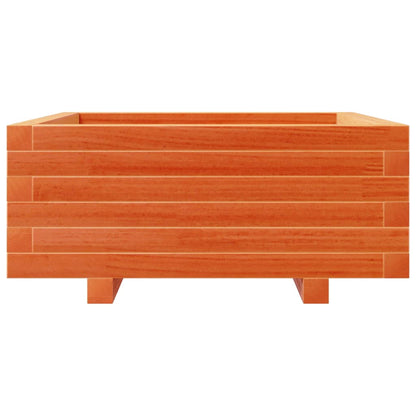 Fioriera Giardino Marrone Cera 60X60X26,5Cm Legno Massello Pino Pino Naturale