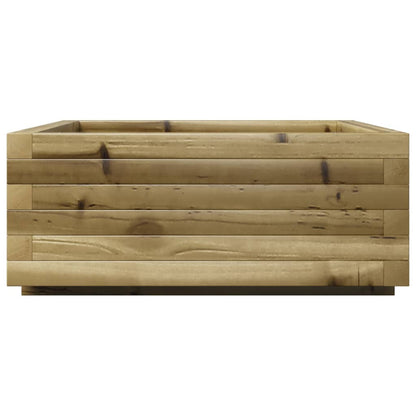 Fioriera Da Giardino 60X60X26,5 Cm In Legno Di Pino Impregnato Pino Naturale