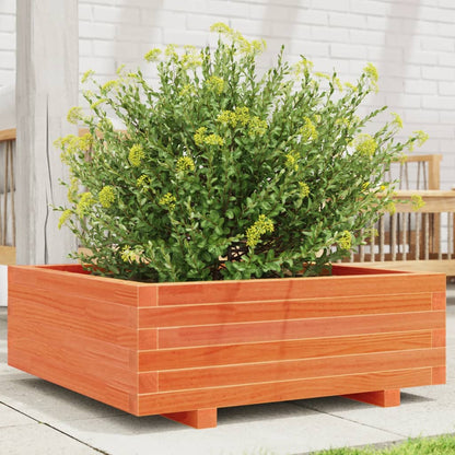 Fioriera Giardino Marrone Cera Legno Massello Pino Cera Marrone