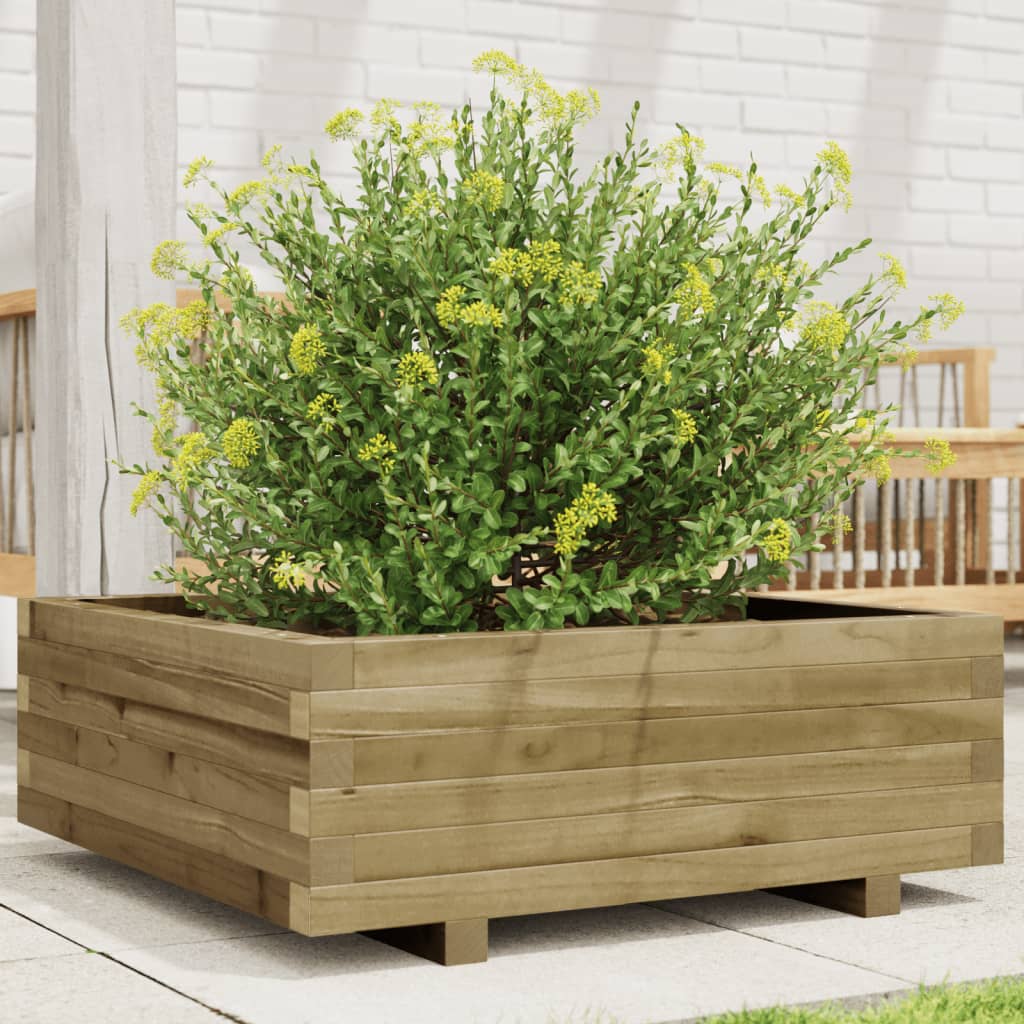 Fioriera Da Giardino In Legno Di Pino Impregnato Impregnato Naturale