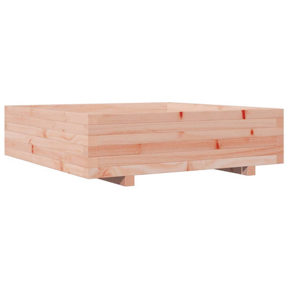 Fioriera Da Giardino 90X90X26,5 Cm In Legno Massello Di Douglas Bianco