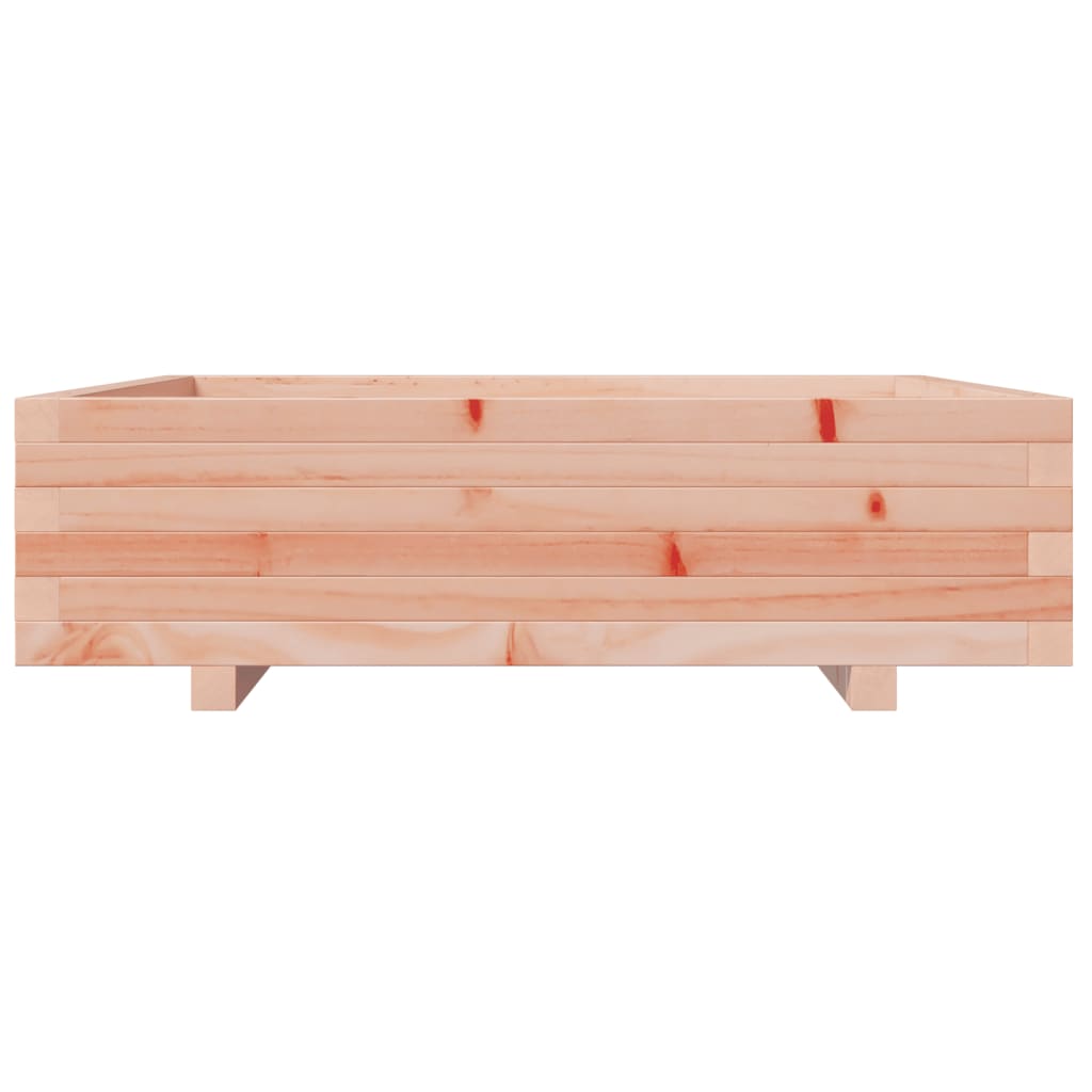 Fioriera Da Giardino 90X90X26,5 Cm In Legno Massello Di Douglas Bianco
