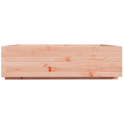 Fioriera Da Giardino 90X90X26,5 Cm In Legno Massello Di Douglas Bianco
