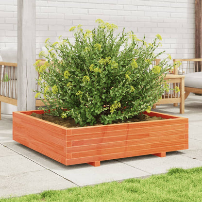 Fioriera Giardino 100X100X26,5Cm Legno Massello Pino Pino Naturale