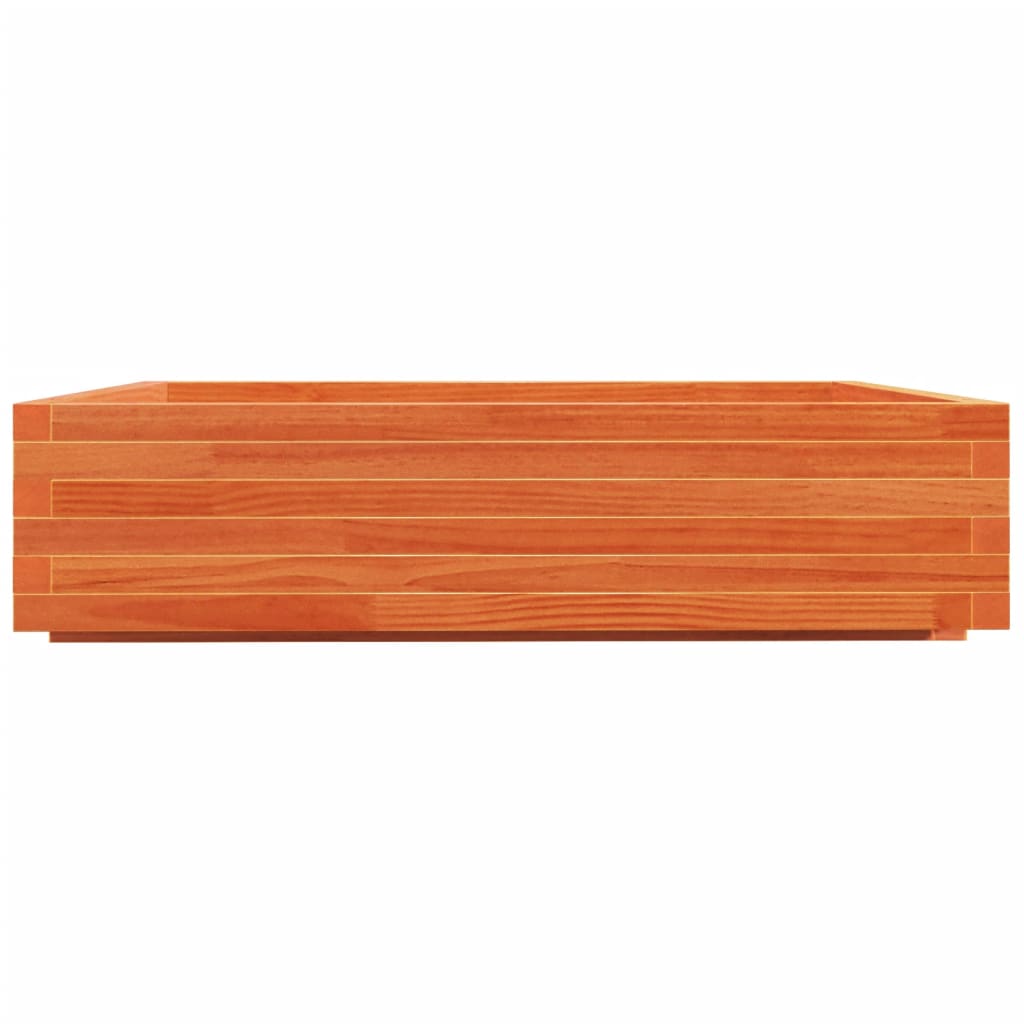 Fioriera Giardino 100X100X26,5Cm Legno Massello Pino Pino Naturale