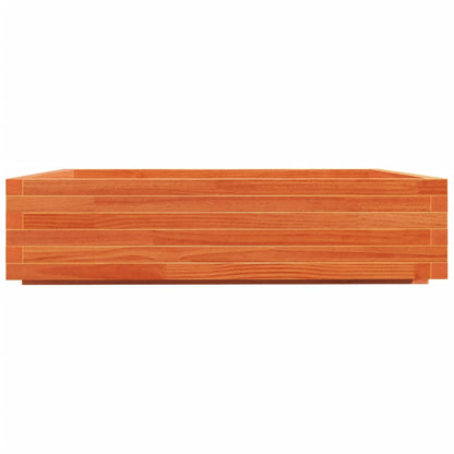Fioriera Giardino 100X100X26,5Cm Legno Massello Pino Pino Naturale