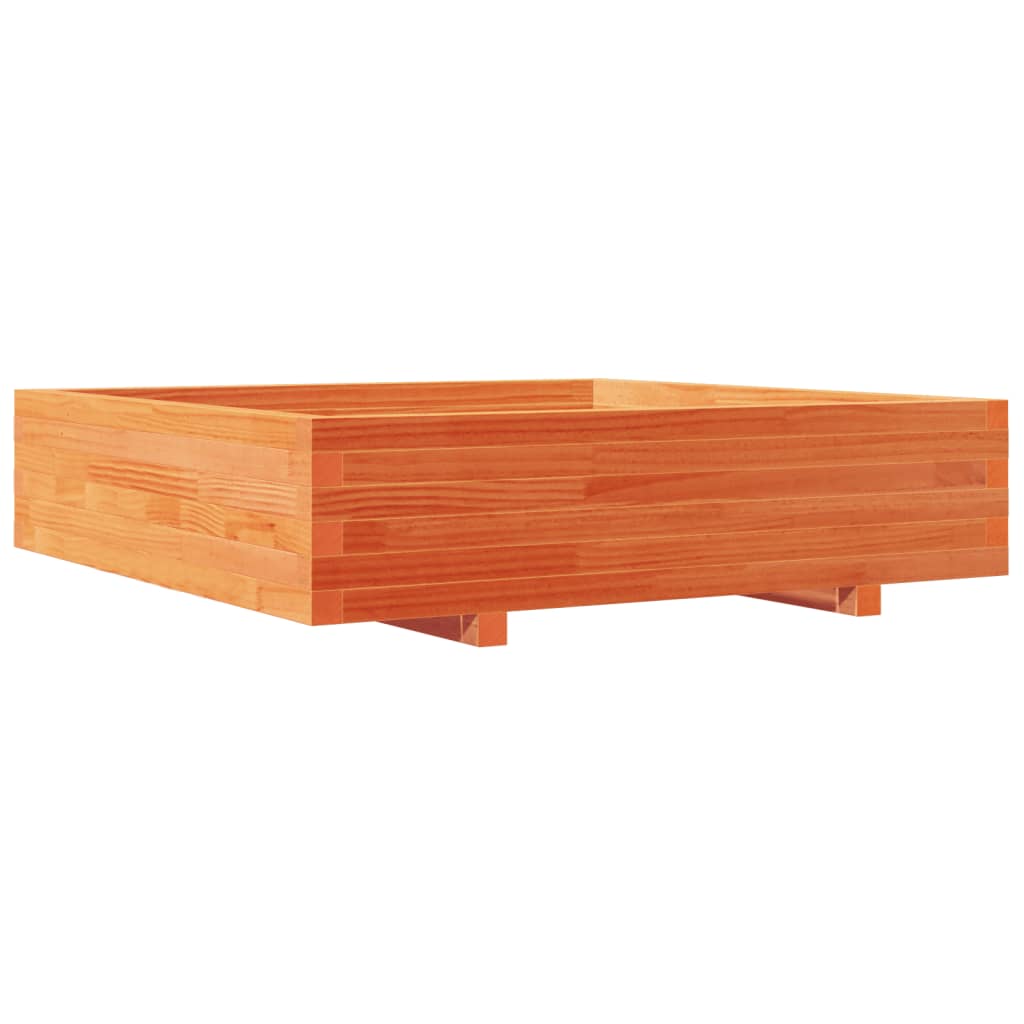 Fioriera Giardino 100X100X26,5Cm Legno Massello Pino Pino Naturale