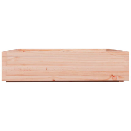 Fioriera Da Giardino 100X100X26,5 Cm Legno Massello Di Douglas Bianco