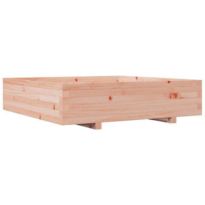 Fioriera Da Giardino 100X100X26,5 Cm Legno Massello Di Douglas Bianco