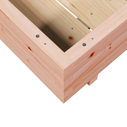 Fioriera Da Giardino 100X100X26,5 Cm Legno Massello Di Douglas Bianco