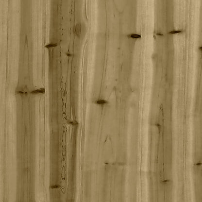 Fioriera Da Giardino 100X100X26,5 Cm Legno Di Pino Impregnato Pino Naturale